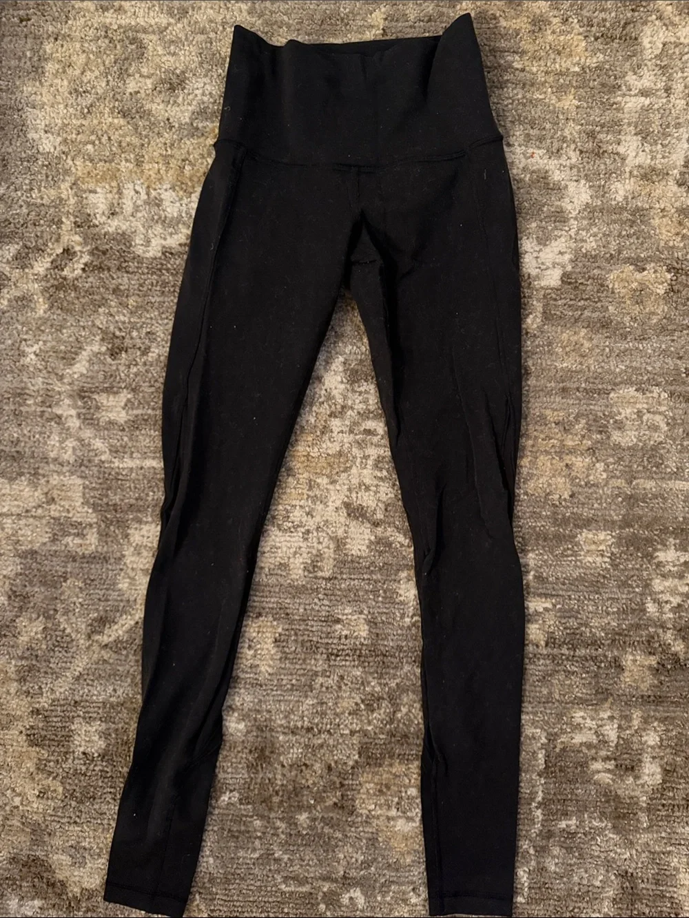lululemon athletica Black High-Waist Leggings mesh on back